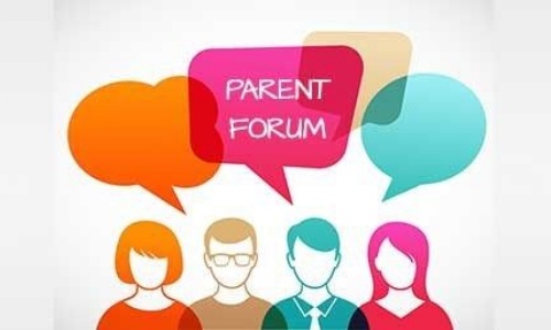 Image saying parent forum